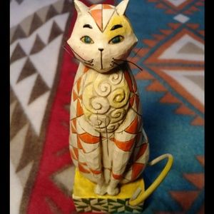 '03 Jim Shore "Abraham" Cat Figure Heartwood Creek